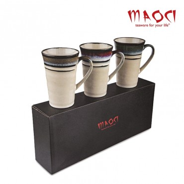 Coffret 3 tasses en céramique japonaise