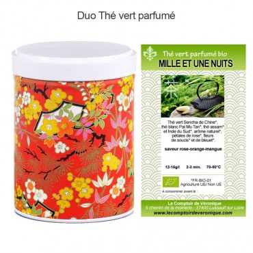 Boîte washi 'Shirako' + Thé...