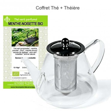 Théière en verre 1,2l + Thé...