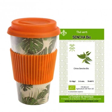 Mug en bambou "Plantes...