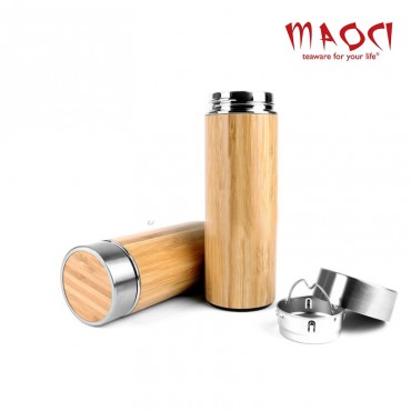 Thermos naturel en Bambou - 320 ml