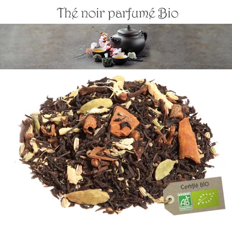 Thé chai Bio - Thé noir parfumé