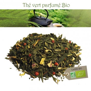 Orange Cannelle bio- Thé vert parfumé