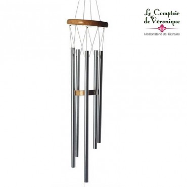 Carillon à vent Feng Shui clair - 77cm