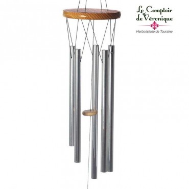 Carillon à vent Feng Shui clair - 88cm