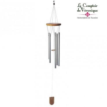 Carillon à vent Feng Shui clair - 88cm