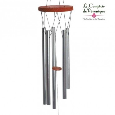 Carillon à vent Feng Shui acajou - 88cm