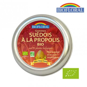 Gommes Suédois à la Propolis Bio aux 59 plantes biologiques