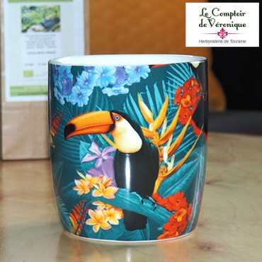 Mug Toucan en porcelaine